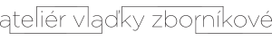 černobílé logo ateliéru Vlaďky Zborníkové