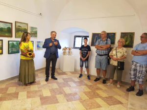 Vernisáž výstavy obrazů a keramiky Vlaďky Zborníkové na hradě Seeberg 2019